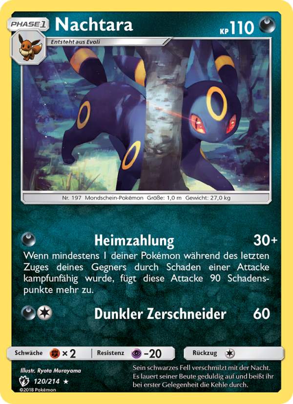 Nachtara 120 — Echo des Donners (German Pokémon TCG card)
