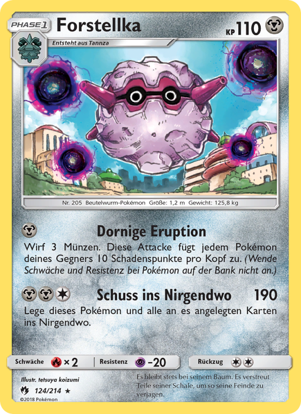 Forstellka 124 — Echo des Donners (German Pokémon TCG card)