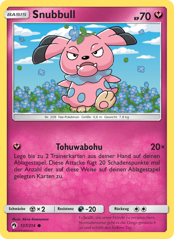Snubbull 137 — Echo des Donners (German Pokémon TCG card)