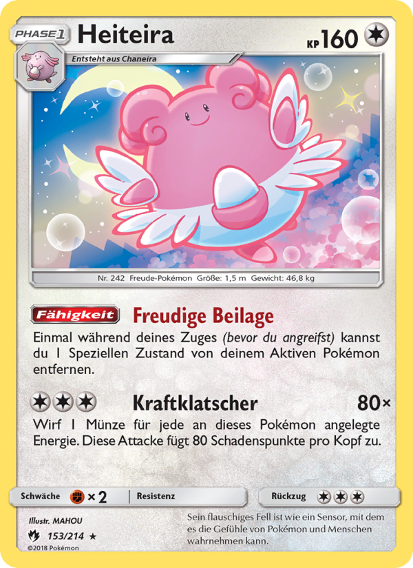 Heiteira 153 — Echo des Donners (German Pokémon TCG card)