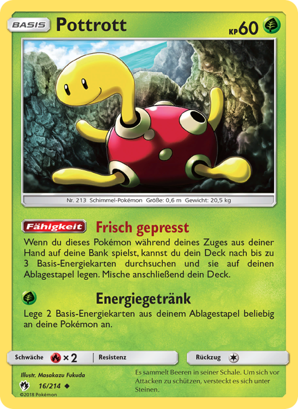 Pottrott 16 — Lost Thunder (German Pokémon TCG card)