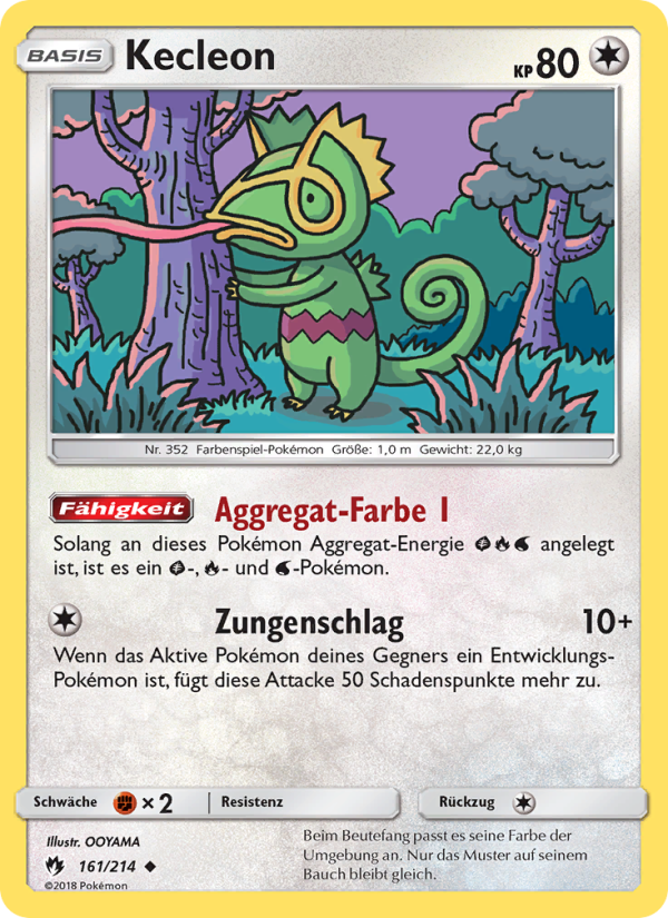 Kecleon 161 — Echo des Donners (German Pokémon TCG card)
