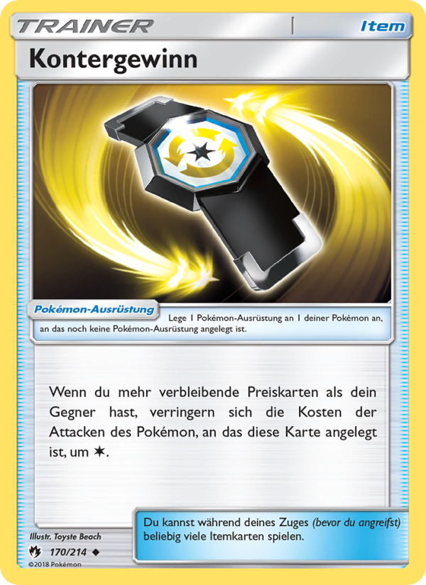 Kontergewinn 170 — Echo des Donners (German Pokémon TCG card)