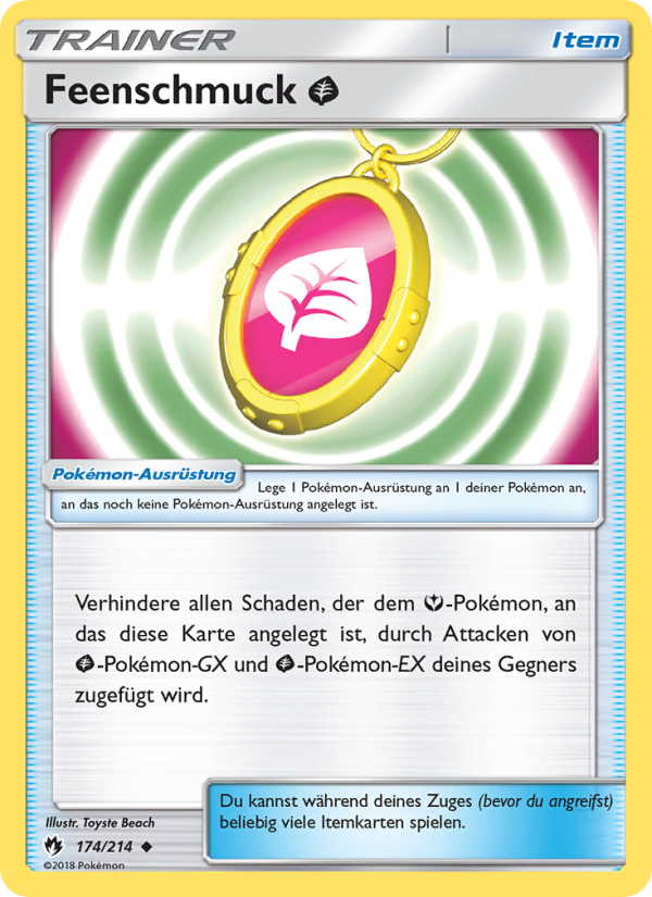 Feenschmuck Grass 174 — Echo des Donners (German Pokémon TCG card)