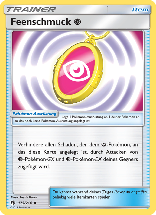 Feenschmuck Psychic 175 — Echo des Donners (German Pokémon TCG card)