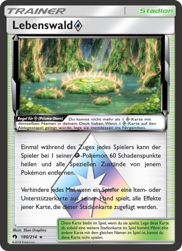 Lebenswald ◇ 180 — Echo des Donners (German Pokémon TCG card)