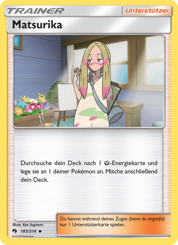 Matsurika 183 — Echo des Donners (German Pokémon TCG card)