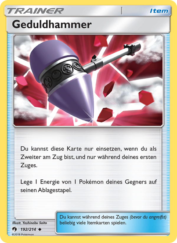 Geduldhammer 192 — Echo des Donners (German Pokémon TCG card)