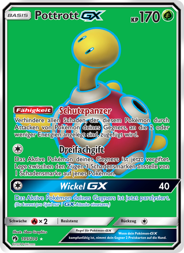 Pottrott GX 195 — Echo des Donners (German Pokémon TCG card)