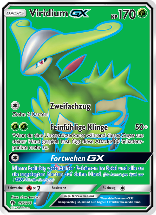Viridium GX 197 — Echo des Donners (German Pokémon TCG card)