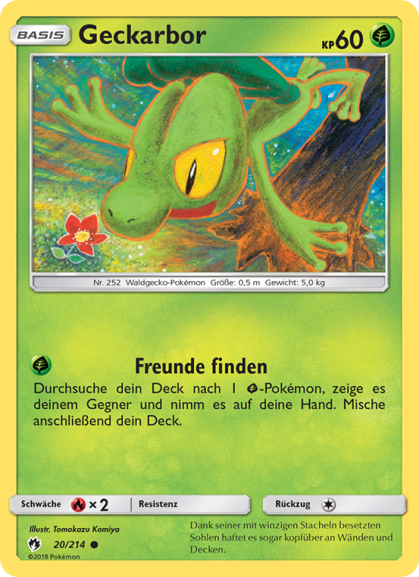 Geckarbor Pokémon TCG cards