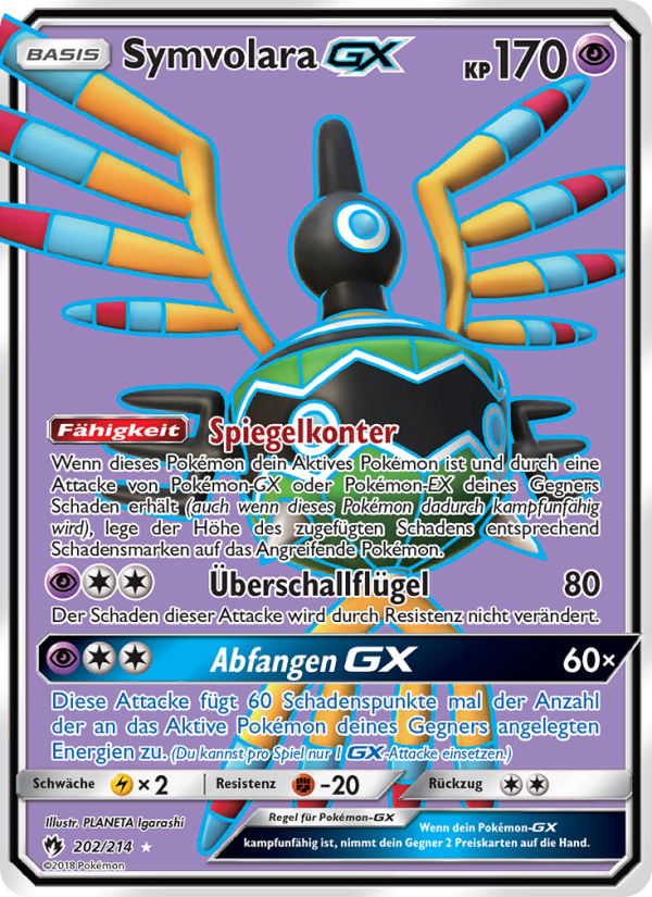 Symvolara GX 202 — Echo des Donners (German Pokémon TCG card)