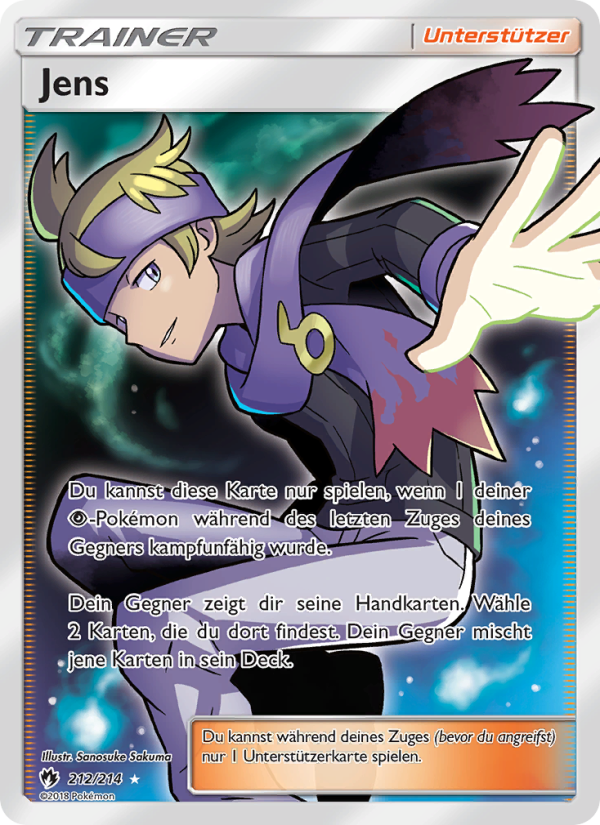 Jens 212 — Echo des Donners (German Pokémon TCG card)