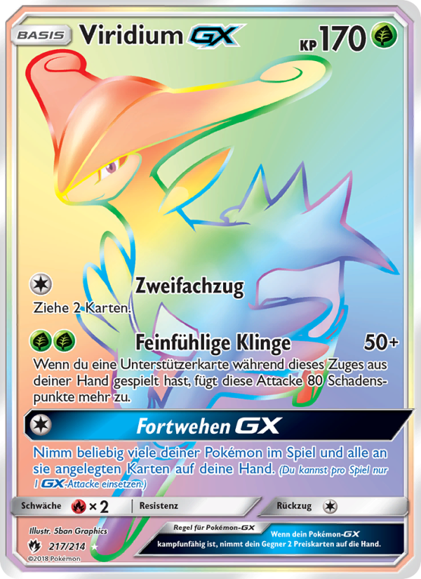 Viridium GX 217 — Echo des Donners (German Pokémon TCG card)