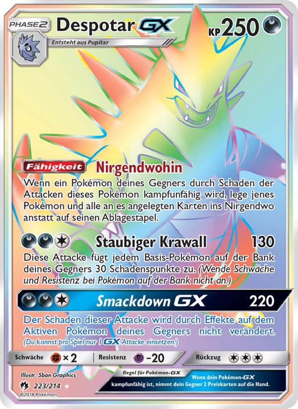 Despotar GX 223 — Echo des Donners (German Pokémon TCG card)