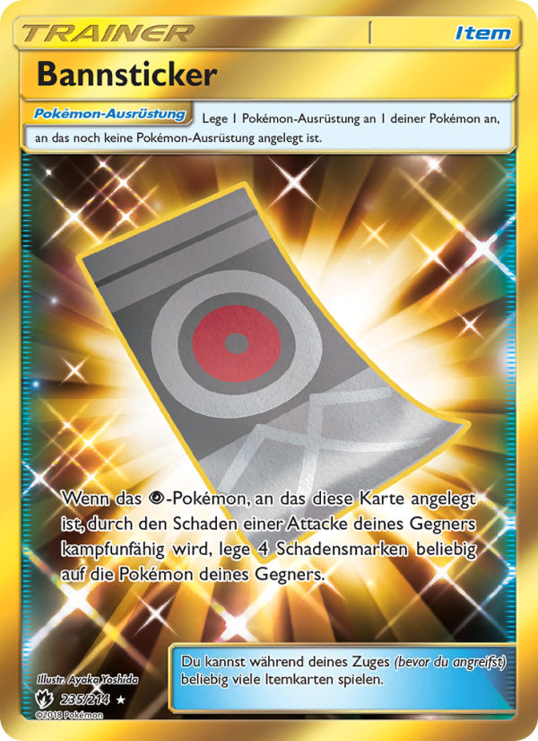 Bannsticker 235 — Echo des Donners (German Pokémon TCG card)