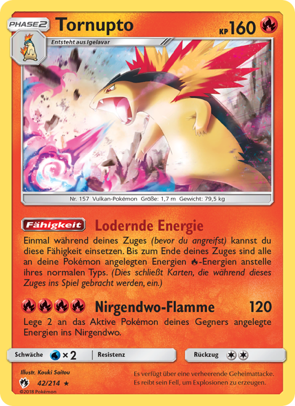 Tornupto Pokémon TCG cards