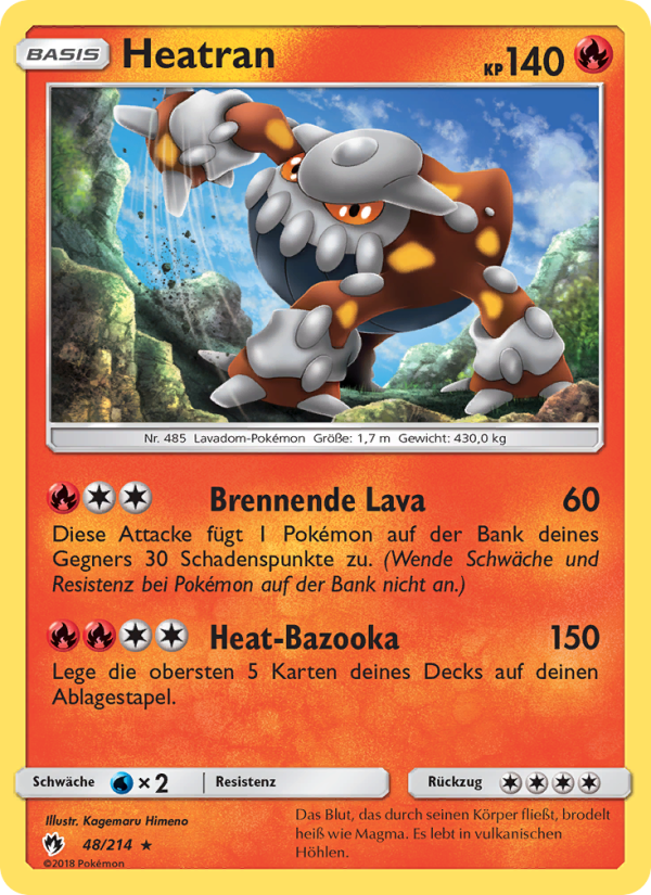 Heatran 48 — Echo des Donners (German Pokémon TCG card)