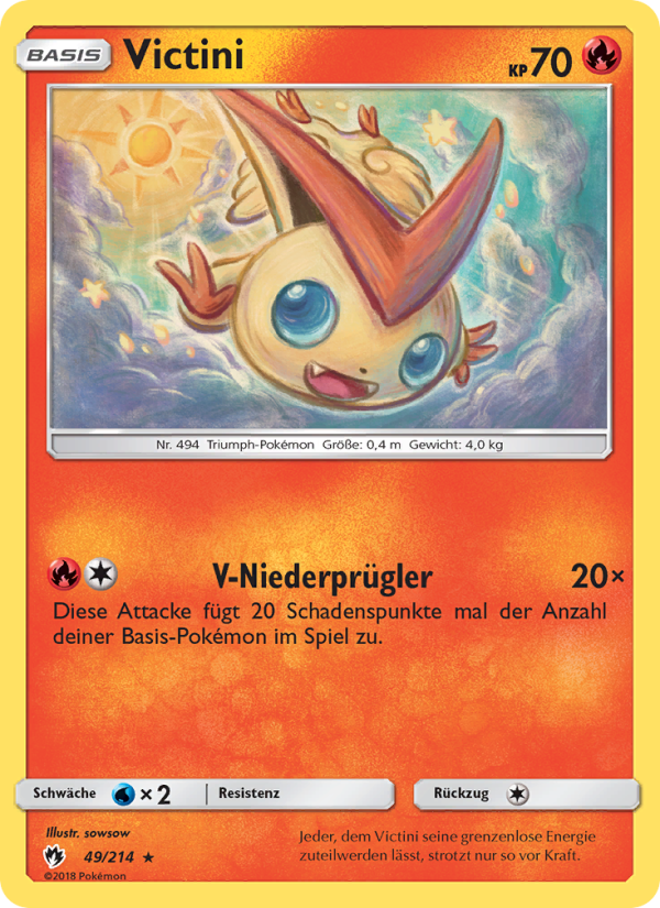 Victini 49 — Echo des Donners (German Pokémon TCG card)
