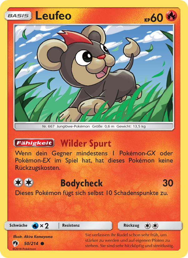 Leufeo 50 — Echo des Donners (German Pokémon TCG card)