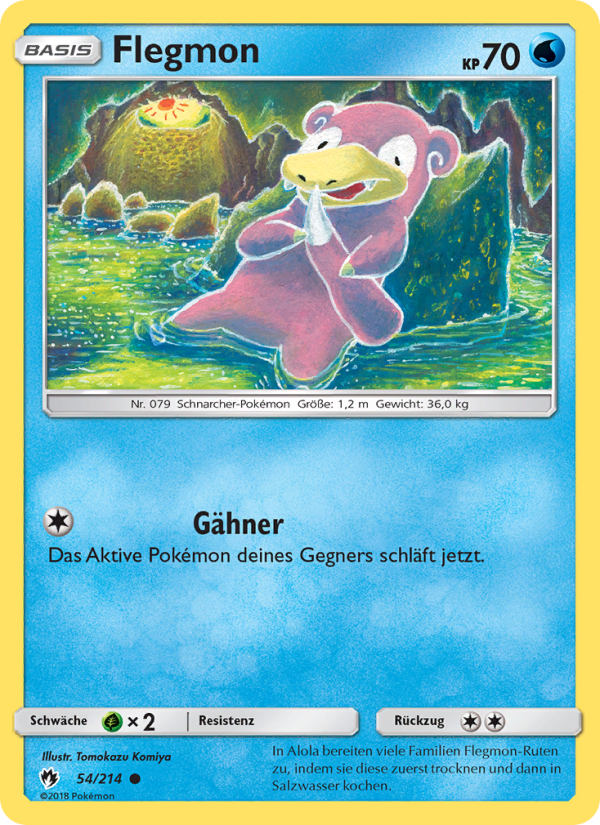 Flegmon 54 — Echo des Donners (German Pokémon TCG card)