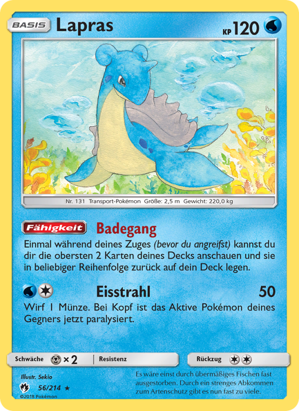 Lapras 56 — Echo des Donners (German Pokémon TCG card)