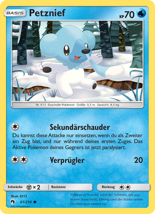 Petznief 61 — Lost Thunder (German Pokémon TCG card)