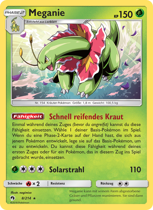 Meganie Pokémon TCG cards