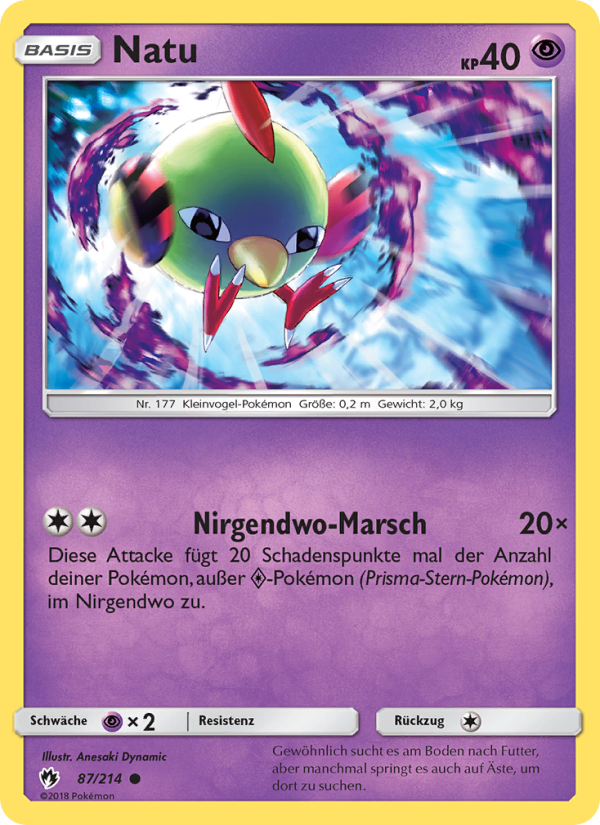Natu 87 — Echo des Donners (German Pokémon TCG card)
