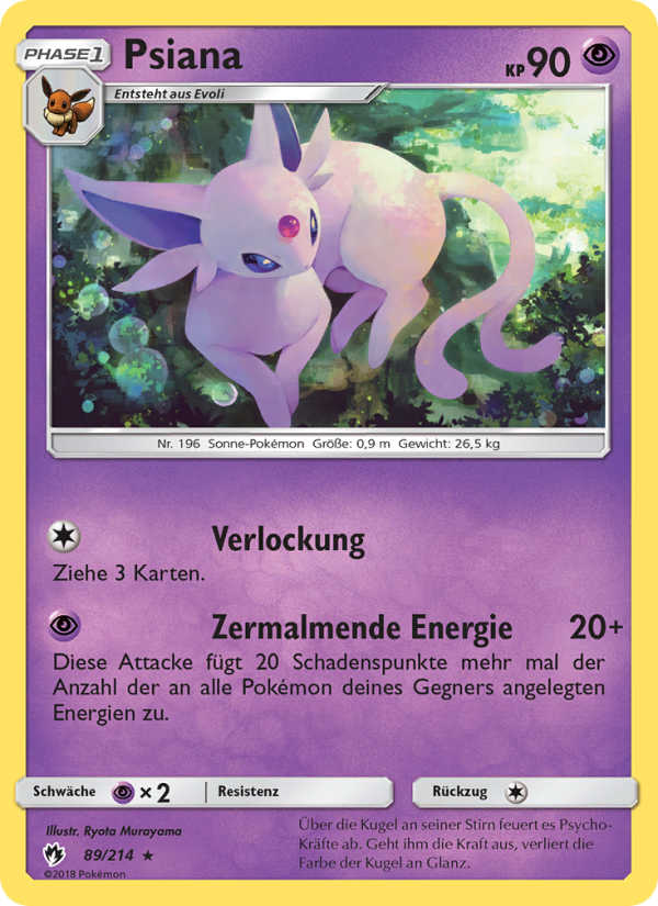 Psiana 89 — Echo des Donners (German Pokémon TCG card)