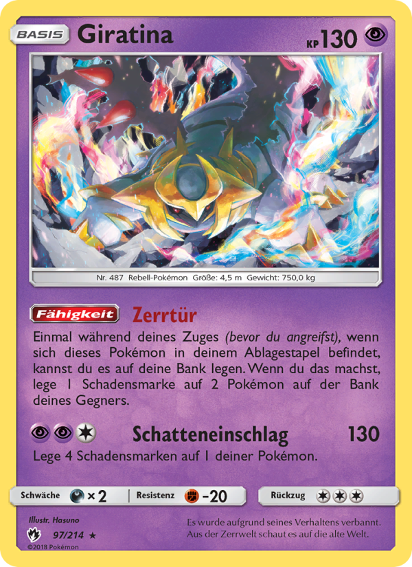 Giratina 97 — Lost Thunder (German Pokémon TCG card)