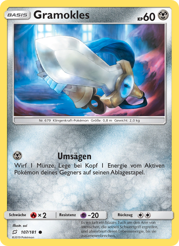 Gramokles 107 — Teams Sind Trumpf (German Pokémon TCG card)