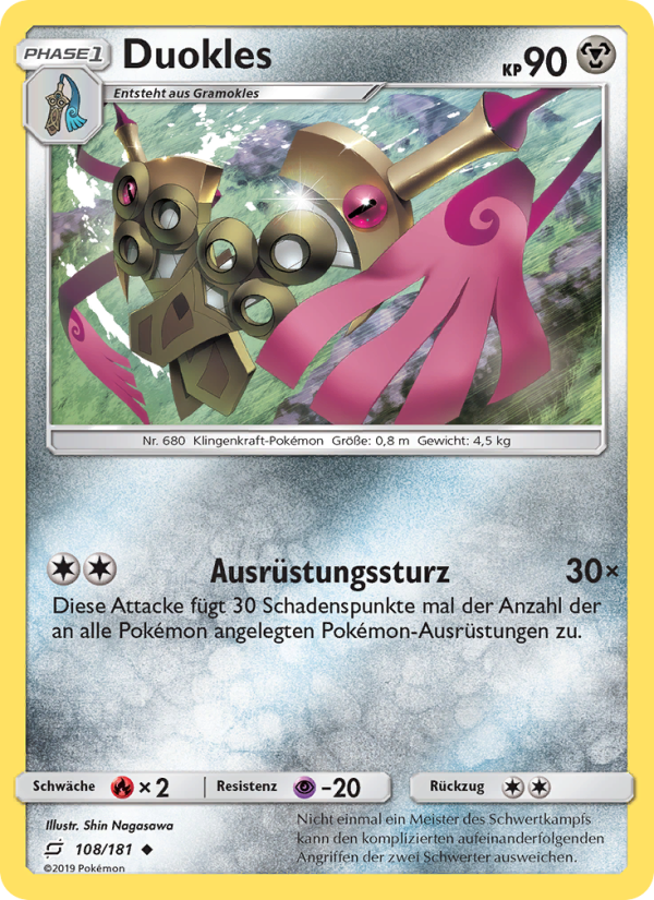 Duokles 108 — Teams Sind Trumpf (German Pokémon TCG card)