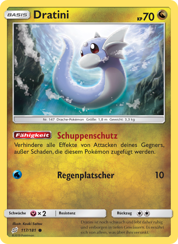 Dratini 117 — Team Up (German Pokémon TCG card)