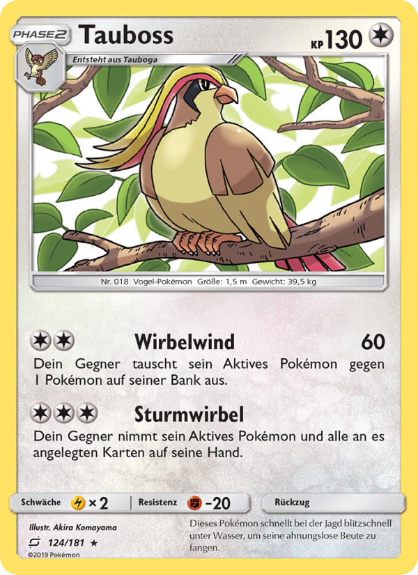 Tauboss 124 — Teams Sind Trumpf (German Pokémon TCG card)