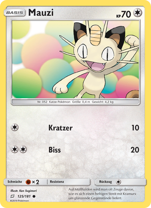 Mauzi 125 — Teams Sind Trumpf (German Pokémon TCG card)