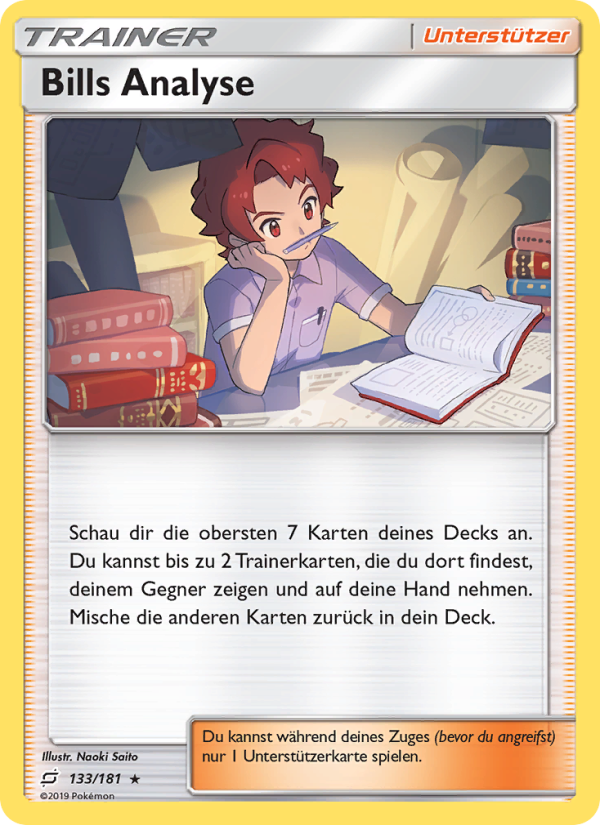 Bills Analyse 133 — Teams Sind Trumpf (German Pokémon TCG card)