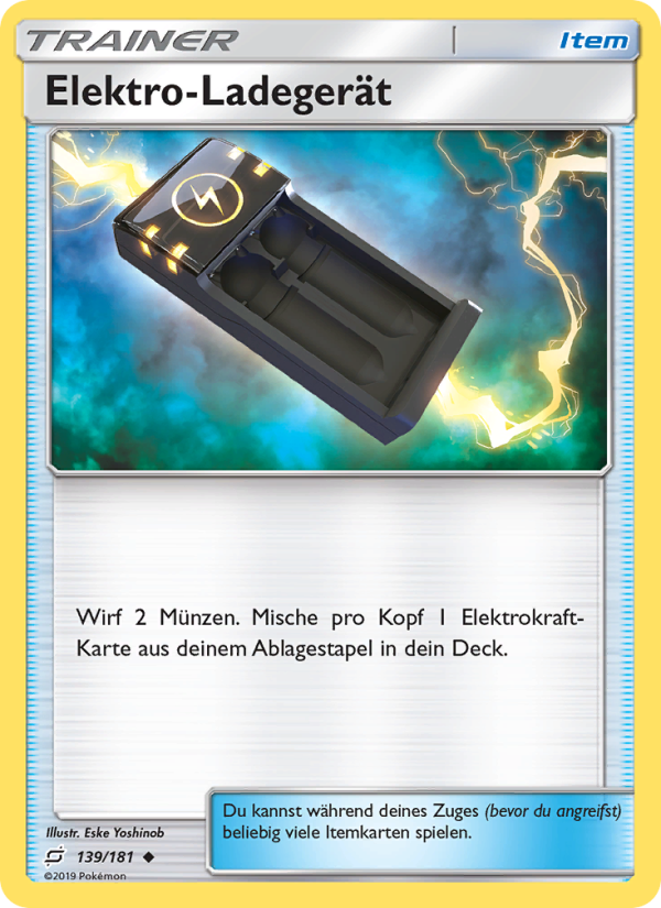 Elektro-Ladegerät 139 — Teams Sind Trumpf (German Pokémon TCG card)