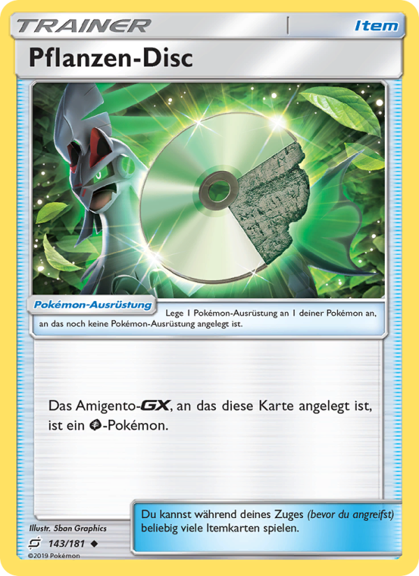 Pflanzen-Disc 143 — Teams Sind Trumpf (German Pokémon TCG card)