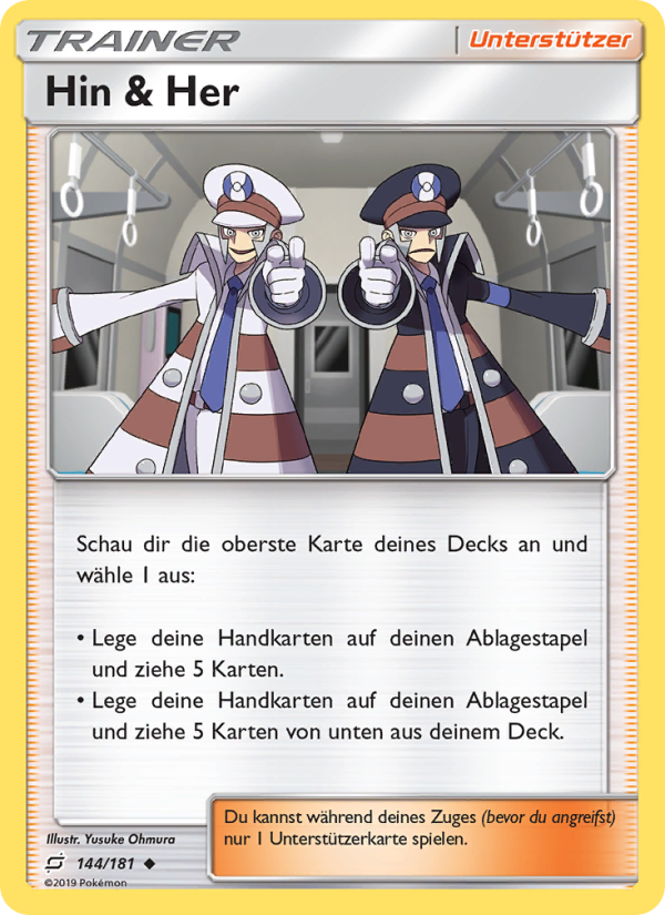 Hin & Her 144 — Teams Sind Trumpf (German Pokémon TCG card)