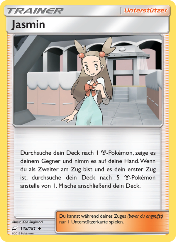 Jasmin 145 — Teams Sind Trumpf (German Pokémon TCG card)