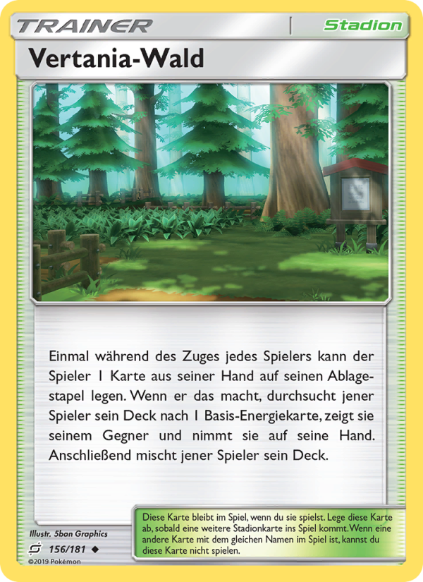 Vertania-Wald 156 — Teams Sind Trumpf (German Pokémon TCG card)