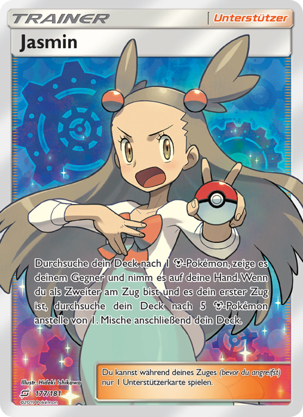 Jasmin 177 — Teams Sind Trumpf (German Pokémon TCG card)