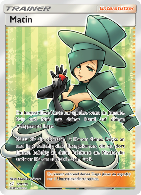 Matin 178 — Teams Sind Trumpf (German Pokémon TCG card)