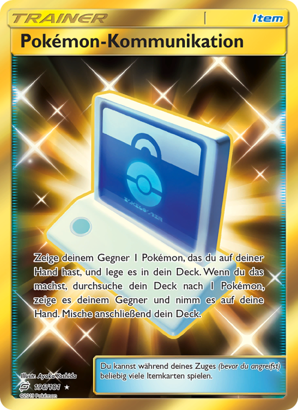 Pokémon-Kommunikation 196 — Teams Sind Trumpf (German Pokémon TCG card)