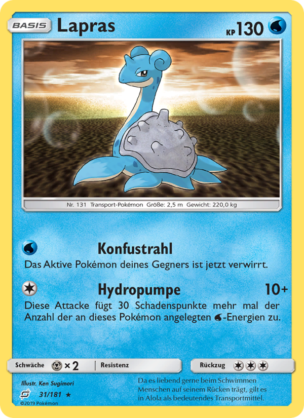 Lapras 31 — Team Up (German Pokémon TCG card)