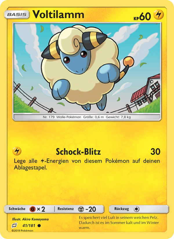 Voltilamm 41 — Teams Sind Trumpf (German Pokémon TCG card)