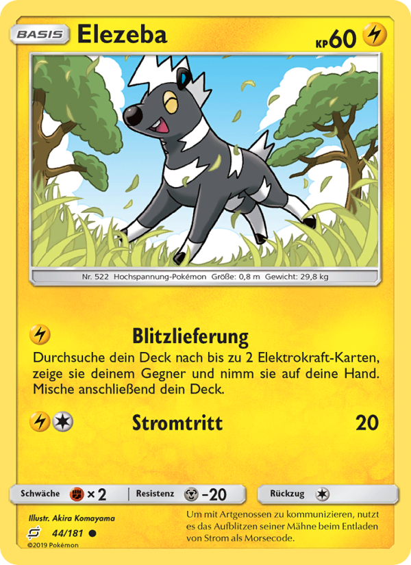 Elezeba 44 — Teams Sind Trumpf (German Pokémon TCG card)