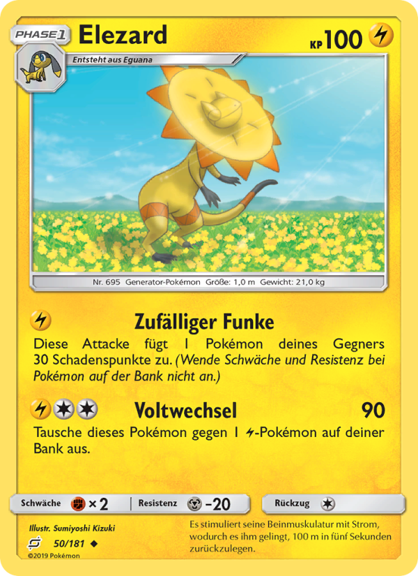 Elezard 50 — Teams Sind Trumpf (German Pokémon TCG card)