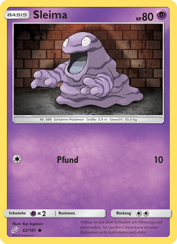 Sleima 62 — Teams Sind Trumpf (German Pokémon TCG card)